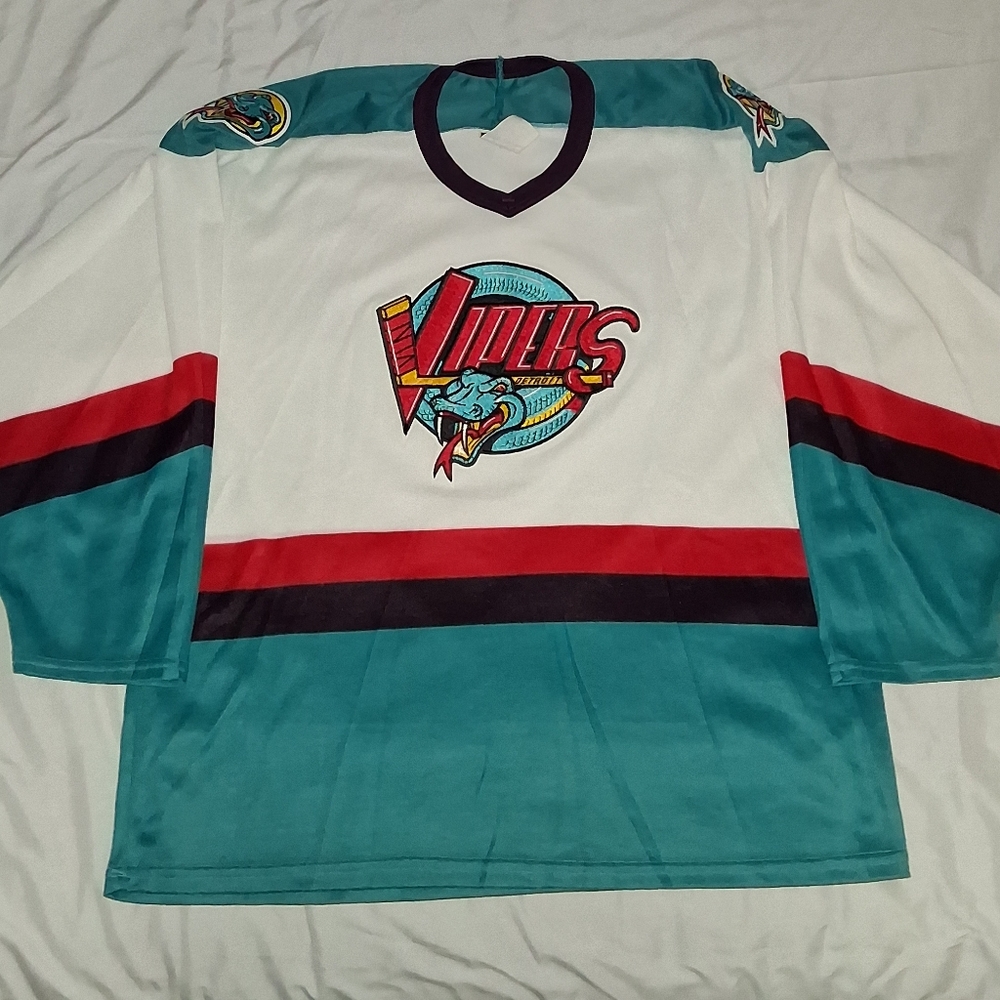 90s Bauer Detroit Vipers Vintage Hockey Jersey Red Wings